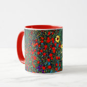 Gustav Klimt Flower Garden Tasse (Vorderseite Links)