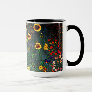 Gustav Klimt Flower Garden Tasse