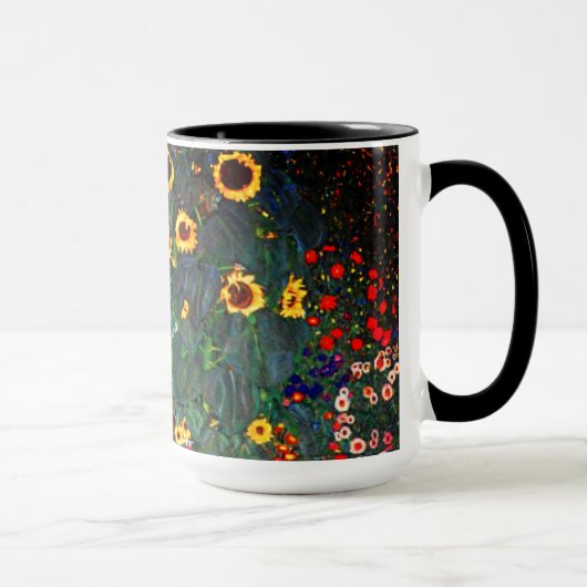 Gustav Klimt Flower Garden Tasse (Rechts)
