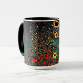 Gustav Klimt Flower Garden Tasse (Vorderseite Links)