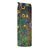 Gustav Klimt Flower Garden Thermosbecher (Nach rechts gedreht)