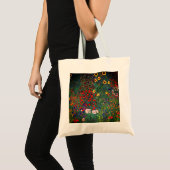 Gustav Klimt Flower Garden Tragetasche (Vorderseite (Produkt))