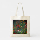 Gustav Klimt Flower Garden Tragetasche (Rückseite)