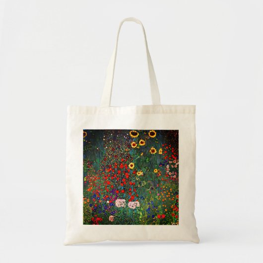 Gustav Klimt Flower Garden Tragetasche (Vorne)