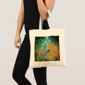 Gustav Klimt Flower Garden Tragetasche (Vorderseite (Produkt))