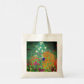 Gustav Klimt Flower Garden Tragetasche (Rückseite)