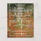 Gustav Klimt Forest Nature Hochzeit Details Begleitkarte (Vorderseite)