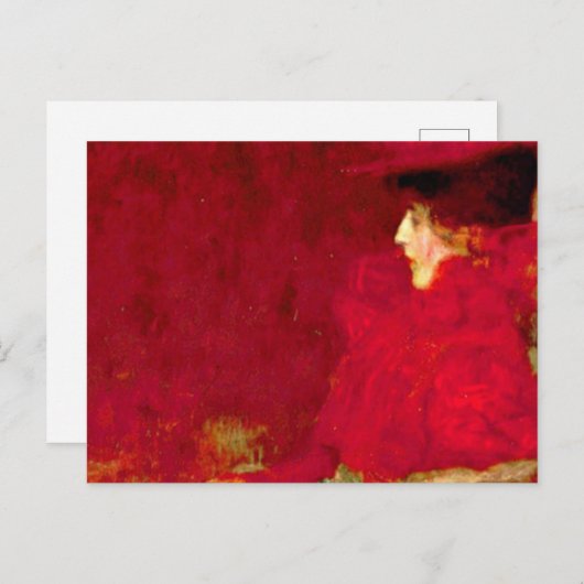 Gustav Klimt - Frau im Sessel Postkarte (Vorne/Hinten)