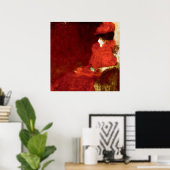 Gustav Klimt, FRAU IN EINEM ARMSTUHL Poster (Heimbüro)