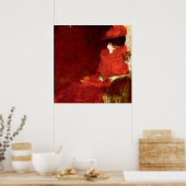 Gustav Klimt, FRAU IN EINEM ARMSTUHL Poster (Küche)