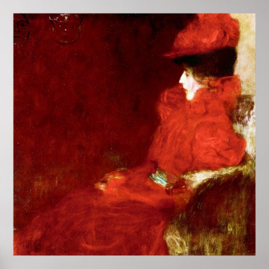 Gustav Klimt, FRAU IN EINEM ARMSTUHL Poster (Vorne)