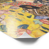 Gustav Klimt - Frau mit Fan Fotodruck (Ecke)