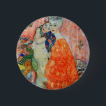 Gustav Klimt - Frauenfreunde Button<br><div class="desc">Freundinnen - Gustav Klimt,  Öl auf Leinwand,  1916-17 (1945 zerstört)</div>