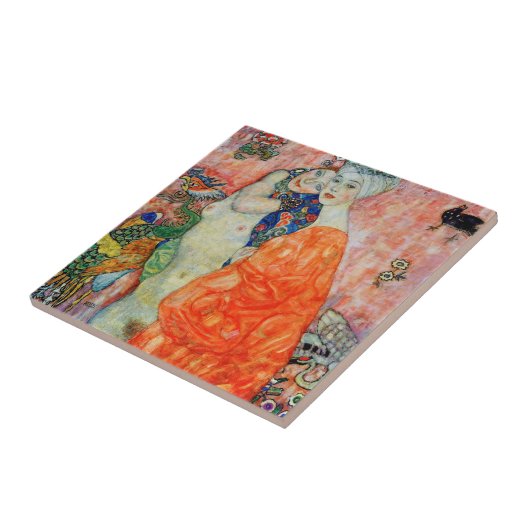 Gustav Klimt - Frauenfreunde Fliese (Seite)