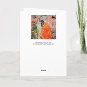 Gustav Klimt - Frauenfreunde Karte (Rückseite)