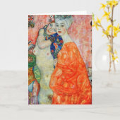 Gustav Klimt - Frauenfreunde Karte (Gelbe Blume)