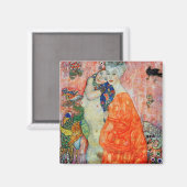 Gustav Klimt - Frauenfreunde Magnet (Vorderseite/Rückseite)