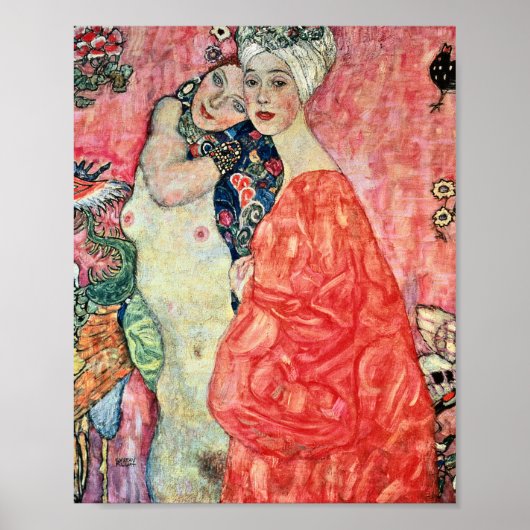 Gustav Klimt - Frauenfreunde Poster (Vorne)