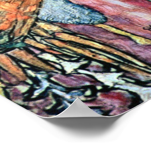 Gustav Klimt - Frauenfreunde Poster (Ecke)