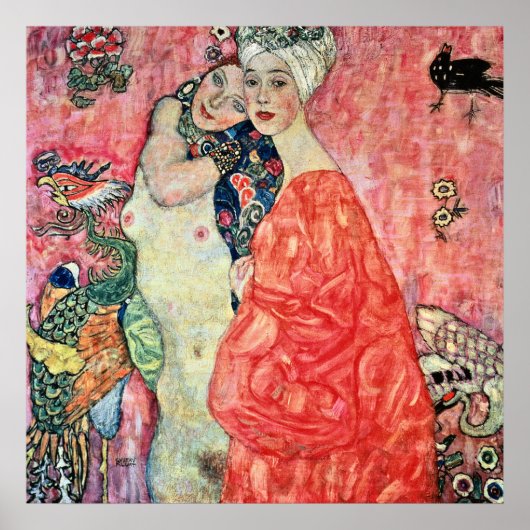 Gustav Klimt - Frauenfreunde Poster (Vorne)