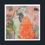 Gustav Klimt - Frauenfreunde Serviette<br><div class="desc">Freundinnen - Gustav Klimt, Öl auf Leinwand, 1916-17 (1945 zerstört)</div>