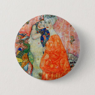 Gustav Klimt - Frauenfreundschaft Button