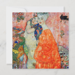 Gustav Klimt - Frauenfreundschaft Dankeskarte