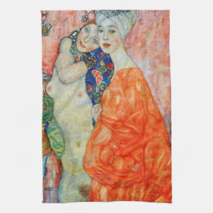 Gustav Klimt - Frauenfreundschaft Geschirrtuch