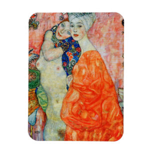 Gustav Klimt - Frauenfreundschaft Magnet