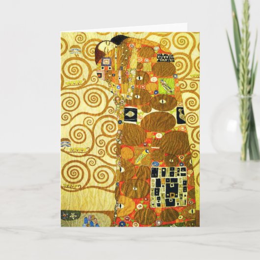 Gustav Klimt Fulfillment Grußkarte Karte (Vorderseite)