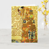 Gustav Klimt Fulfillment Grußkarte Karte (Gelbe Blume)