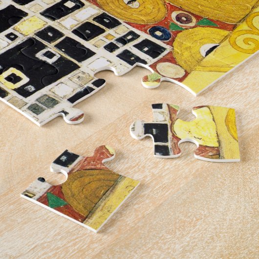 Gustav Klimt Fulfillment Lovers Fine Art Puzzle (Seite)