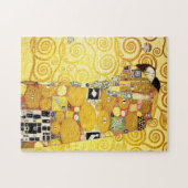 Gustav Klimt Fulfillment Lovers Fine Art Puzzle (Horizontal)