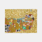 Gustav Klimt Fulfillment Nouveau Couple Fleecedecke (Vorderseite (Horizontal))
