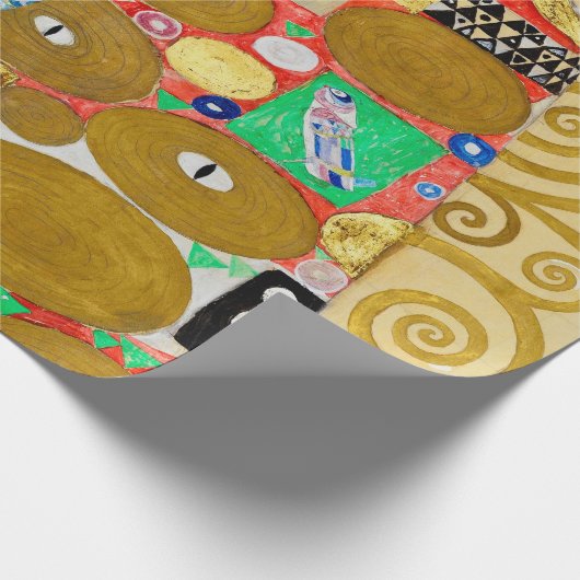 Gustav Klimt Fulfillment Nouveau Couple Geschenkpapier (Ecke)