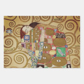 Gustav Klimt Fulfillment Nouveau Couple Geschenkpapier Set (Vorderseite 3)
