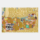 Gustav Klimt Fulfillment Nouveau Couple Geschenkpapier Set (Vorderseite 2)