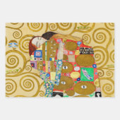 Gustav Klimt Fulfillment Nouveau Couple Geschenkpapier Set (Vorderseite)