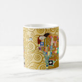 Gustav Klimt Fulfillment Nouveau Couple Kaffeetasse (VorderseiteRechts)