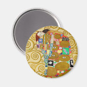Gustav Klimt Fulfillment Nouveau Couple Magnet (Vorderseite/Rückseite)