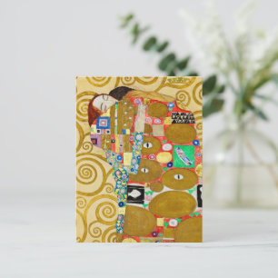 Gustav Klimt Fulfillment Nouveau Couple Postkarte