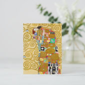 Gustav Klimt Fulfillment Nouveau Couple Postkarte (Stehend Vorderseite)