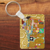 Gustav Klimt Fulfillment Nouveau Couple Schlüsselanhänger (Vorderseite)