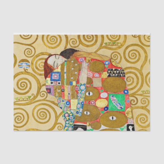 Gustav Klimt Fulfillment Nouveau Couple Seidenpapier (Vorderseite)