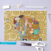 Gustav Klimt Fulfillment Nouveau Couple Seidenpapier (Handwerk)