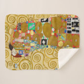 Gustav Klimt Fulfillment Nouveau Couple Sherpadecke (Vorderseite (Horizontal))