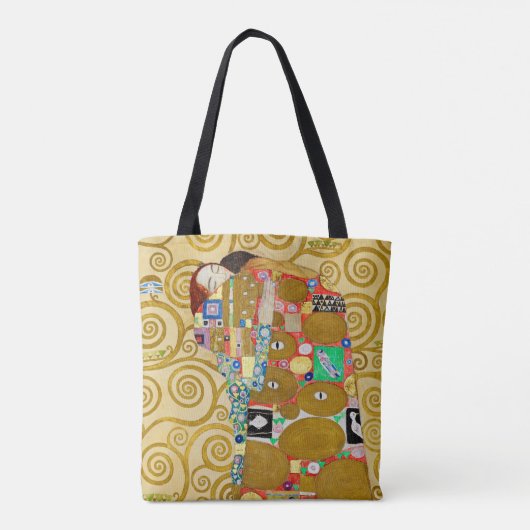 Gustav Klimt Fulfillment Nouveau Couple Tasche (Rückseite)