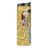 Gustav Klimt Fulfillment Nouveau Couple Thermosbecher (Nach links gedreht)