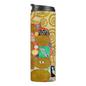 Gustav Klimt Fulfillment Nouveau Couple Thermosbecher (Nach rechts gedreht)