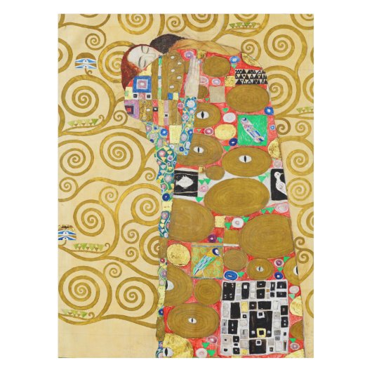 Gustav Klimt Fulfillment Nouveau Couple Tischdecke (Vorderseite)